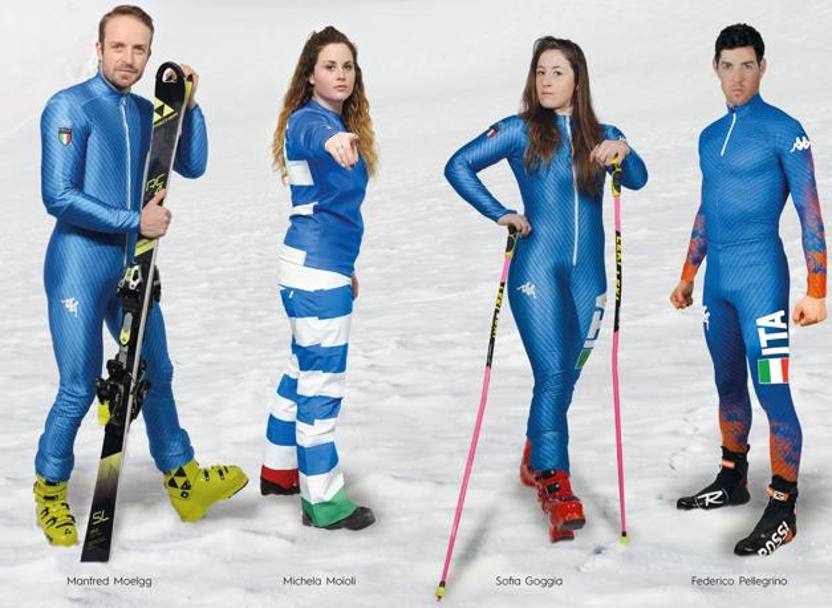 Ecco la tuta che gli azzurri indosseranno durante le gare di sci in Corea del Sud: la tuta è stata progettata per essere la più veloce di sempre, attraverso lo sviluppo e la differente combinazione di nuovi tessuti tecnici 